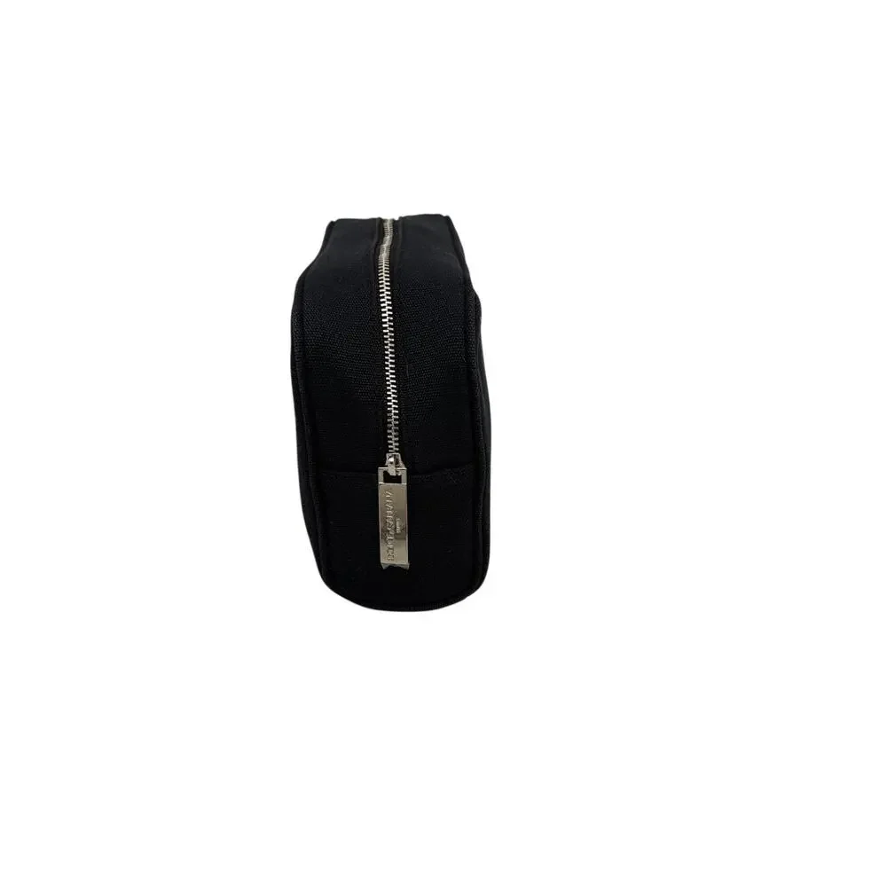 Dolce & Gabbana Beauty Black Cosmetic Toiletry Canvas Zipper Bag